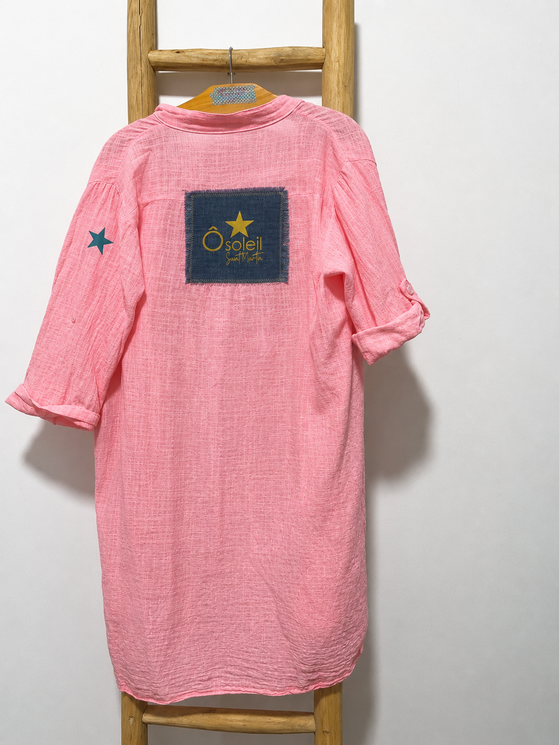 Robe chemise Coton effet Lin "Classik"
