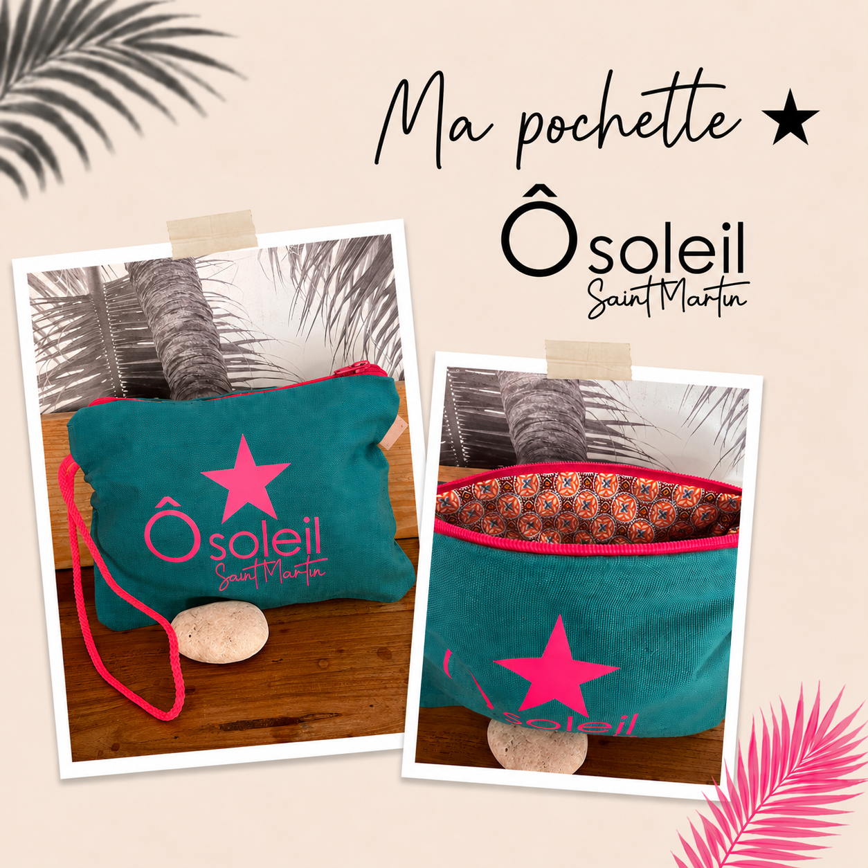 Pochette Lin "Lagon"