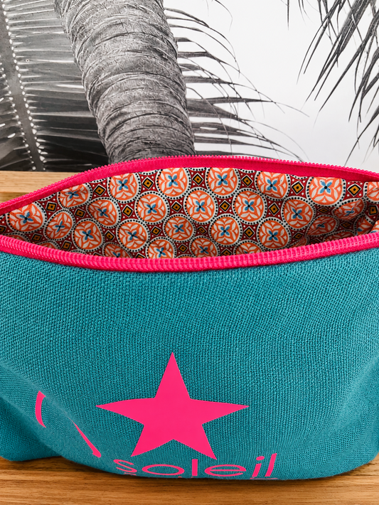 Pochette Lin "Lagon"