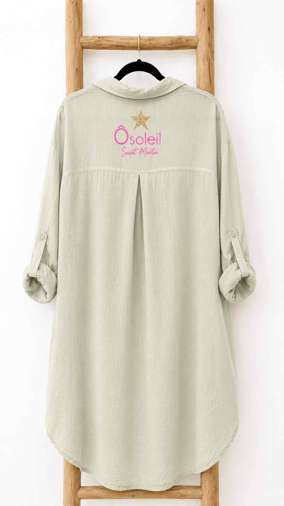 Robe chemise longue voile de coton "Vole"