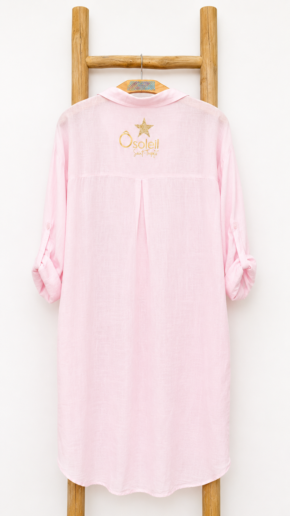 Robe chemise longue voile de coton "Vole"